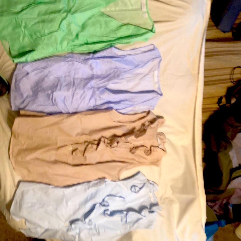 Sleeveless NY & Co Button Down Work Shirts Bundle